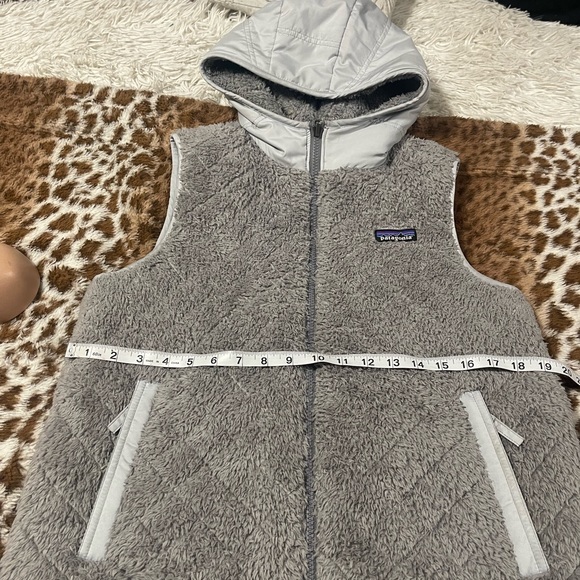 Patagonia" Vest Los Gatos -Hooded-Reversible-Gray - Picture 13 of 16